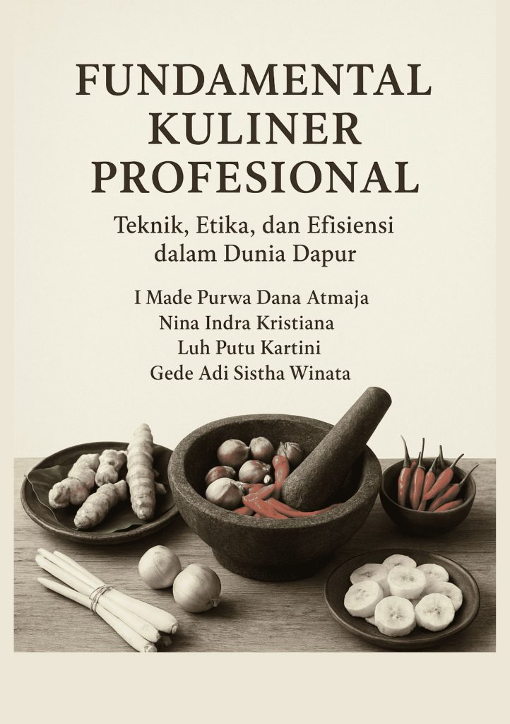 Book Cover: Fundamental Kuliner Profesional Teknik, Etika, Dan Efisiensi Dalam Dunia Dapur